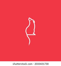 Rat Line Art. Simple Minimalist Logo Design Inspiration. Vector Illustration.