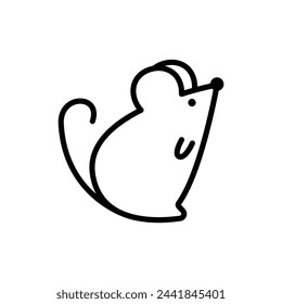 Rat line icon on white background. Eps 10.