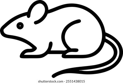 rat line unique animal logo icon designs icon vector