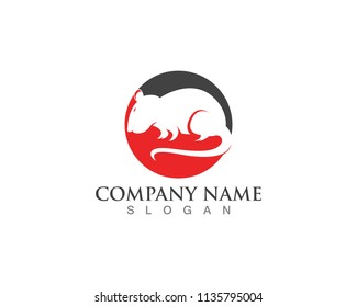 Rat logo design symbol