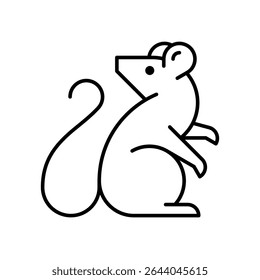 Rat Logo. Icon design. Template elements