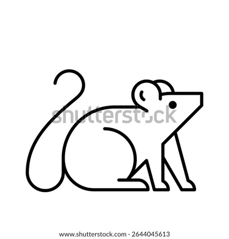 Rat Logo. Icon design. Template elements