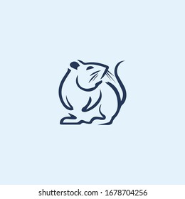 Rat Logo Vector Design Template