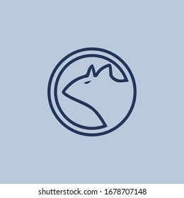 Designvorlagen für Vektorillustrationen mit dem Rattenlogo