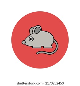 Rat Mouse Animal Vector icon which is suitable for commercial work and easily modify or edit it
