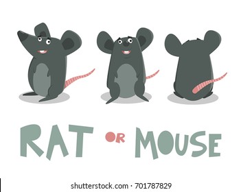 Rat or Mouse cartoon character