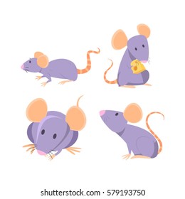 rat (mouse) cartoons set 1