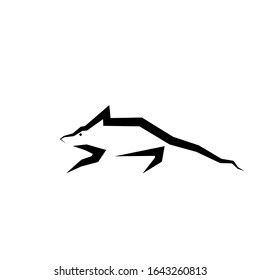 Rat mouse logo icon sign silhouette Creative cartoon line design Modern children's style Fashion print for clothes cards picture poster banner for websites. Vector illustration