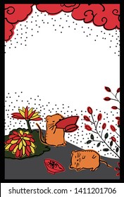  Japanese rat New Year card