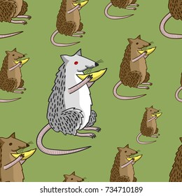 Rat pattern. Vector illustration