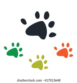 Rat paw print icon