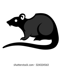 rat pest vector drawing home parasite - set of household pests in pure style