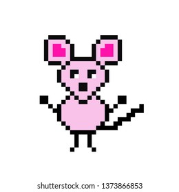 Rat Pixel Art Stock Vector (Royalty Free) 1373866853 | Shutterstock