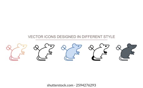 Rat Prank icon design with white background stock illustration