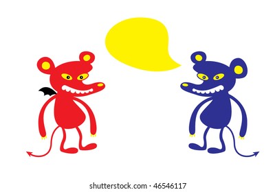rat santa and monster