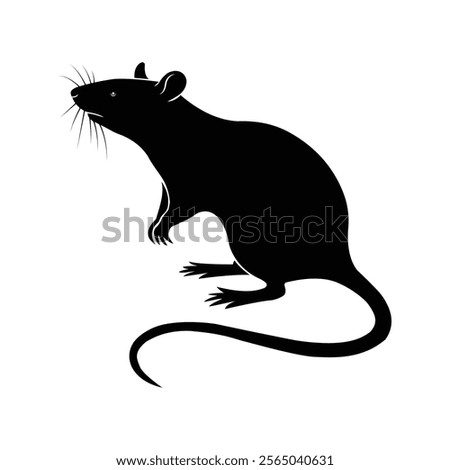Rat Selotte vector design balck
