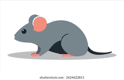 Rat silhouette animal black vector