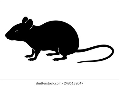 A Rat silhouette vector illustration