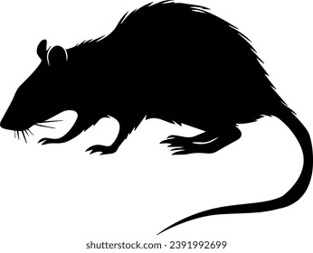 Silhouettes de rata, vector de rata pequeño