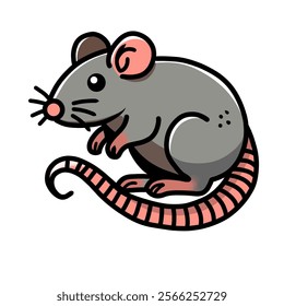 rat vector design, rat icon, rat logo, rat sticker, animal design, great as a sticker.