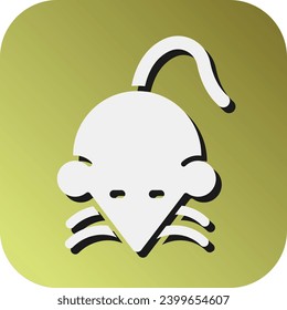 Rat Vector Glyph Gradient Background Icon For Personal And Commercial Use.

