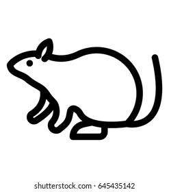 Rat Vector Icon