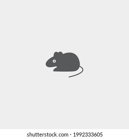 Rat vector icon illustration sign