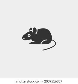 Rat vector icon illustration sign