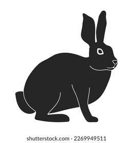 Icono de vector de rata.Icono de vector negro aislado en rata de fondo blanco.