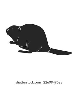 Rat vector icon.Black vector icon isolated on white background rat.