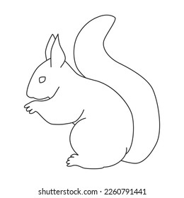 Icono de vector de rata.Icono de vector de contorno aislado en rata de fondo blanca.