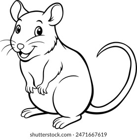 rat vector white background eps 10