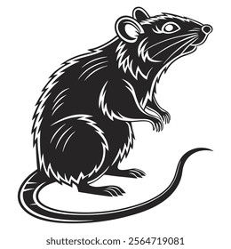 Rat vinyl decal sticker black pack rodent