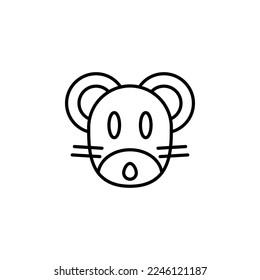 rat zodiac vector for website symbol icon presentation