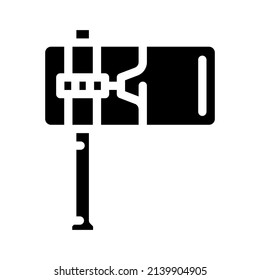 ratchet accessory glyph icon vector. ratchet accessory sign. isolated contour symbol black illustration
