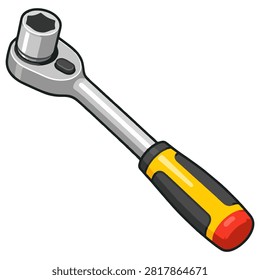 Ratchet socket wrench for fastening mechanical and automotive components