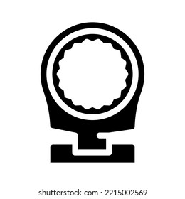 ratcheting wrench glyph icon vector. ratcheting wrench sign. isolated symbol illustration
