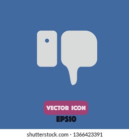 rate down icon, rate down vector. eps10