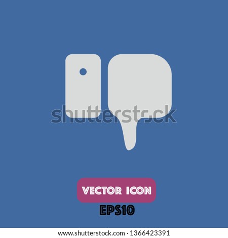 rate down icon, rate down vector. eps10