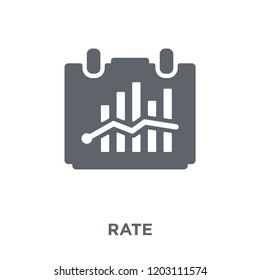 Rate icon. Rate design concept from  collection. Simple element vector illustration on white background.