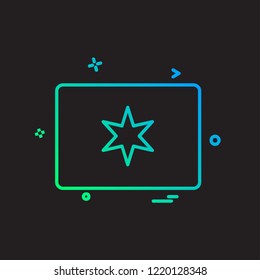 Rate icon design vector