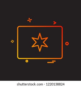 Rate icon design vector