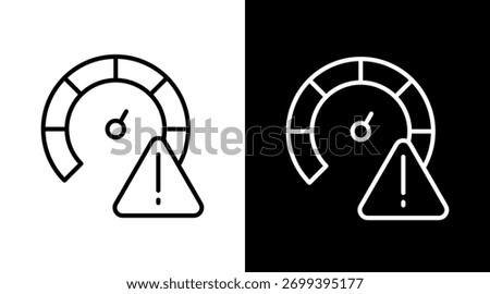 Rate Limit White Icon Set Design