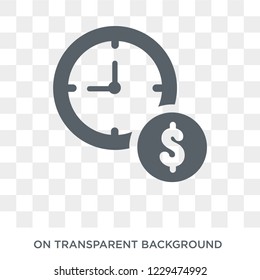 Rate of return icon. Trendy flat vector Rate of return icon on transparent background from business   collection. 