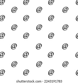 at the rate sign seamless pattern, isolated on white background. Vector illustration, easy to edit. eps10. vector illustration icons. for sale