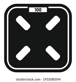 Rate smart scales icon. Simple illustration of Rate smart scales vector icon for web design isolated on white background