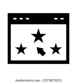 Rate Vector Glyph Icon For Personal And Commercial Use.
