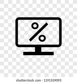 Rate vector icon isolated on transparent background, Rate transparency logo concept