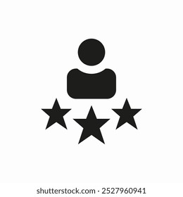 rated 3 stars icon sign vector