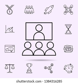 rater training icon. Universal set of web mix for website design and development, app development